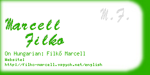 marcell filko business card